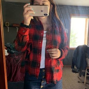 Windsor Cropped Red Flannel